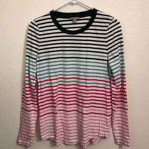 COS Red, Blue,Pink and White Striped Top